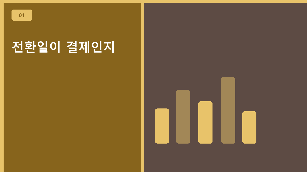 전환일이 결제인지